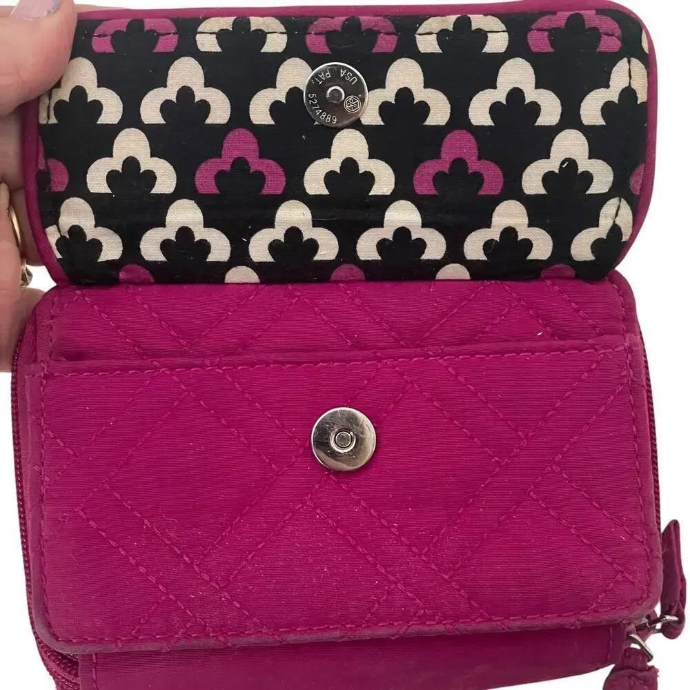 Vera Bradley Magenta Pink Quilted Wallet - Picture 6 of 15